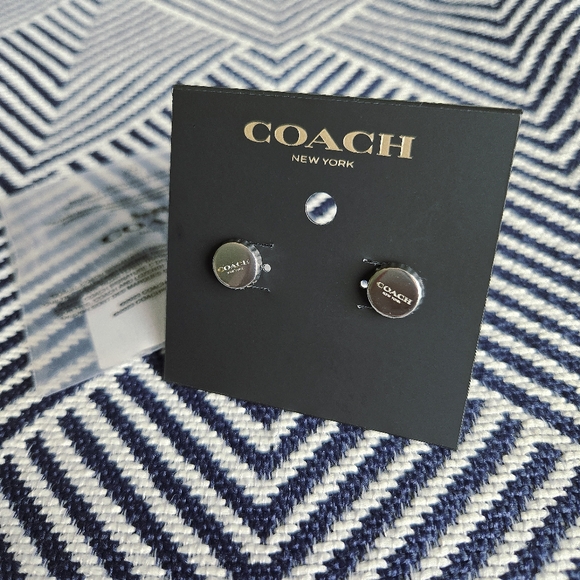 Coach Jewelry - (NWT) COACH Bottle Cap Stud Earrings